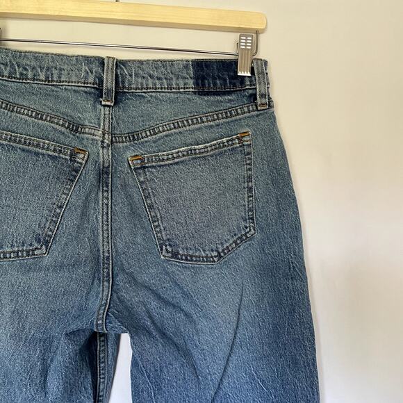 Abercrombie & Fitch medium wash the baggy low rise women's size 25 curve love - Picture 6 of 9